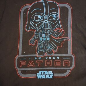 POP Tees Star Wars 3XL Black Short Sleeve Graphic T-shirt I Am Your Father Darth